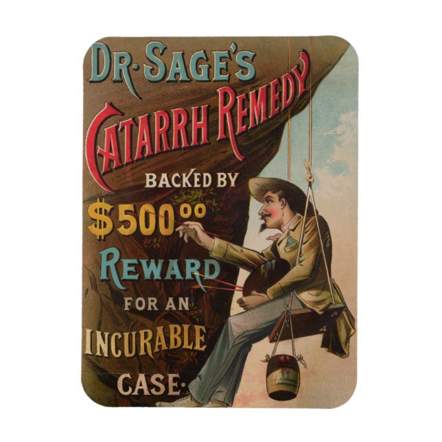 Dr Sages Catarrh Remedy Magnet (Vertikal)