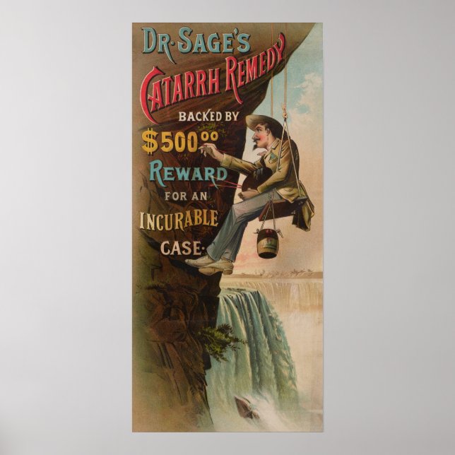 Dr Sages Catarrh Remedy Poster (Framsidan)
