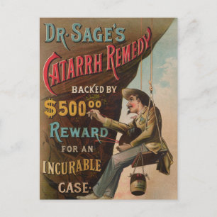 Dr. Sages katarr-medicin Vykort