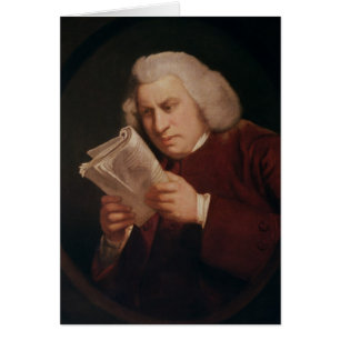 Dr. Samuel Johnson 1775 Hälsningskort