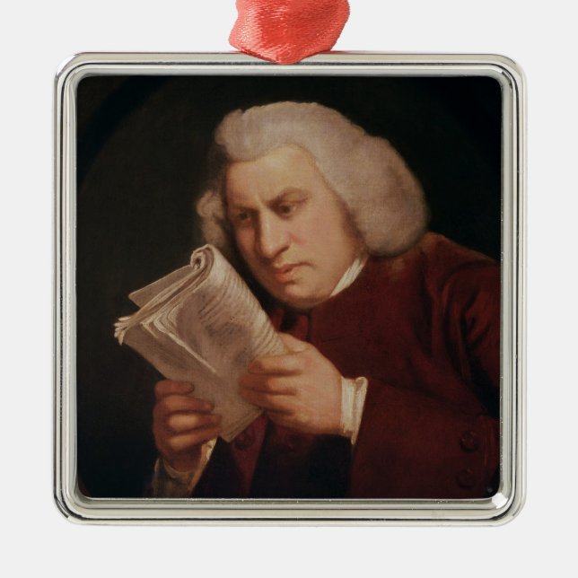 Dr. Samuel Johnson 1775 Julgransprydnad Metall (Framsidan)