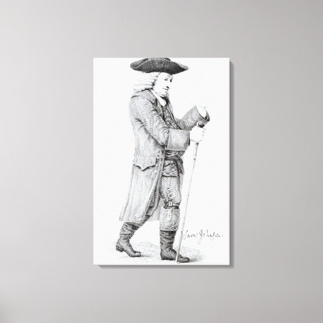 Dr Samuel Johnson Canvastryck (Framsida)