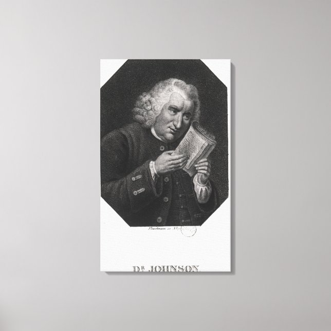 Dr Samuel Johnson Canvastryck (Framsida)