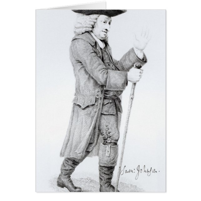Dr Samuel Johnson Hälsningskort (Framsidan)