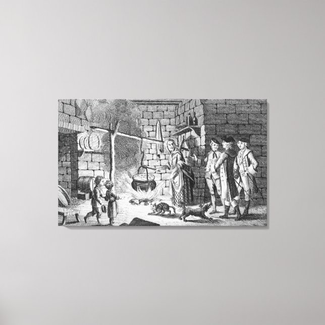 Dr Samuel Johnson introduktion till ett högland Canvastryck (Framsida)