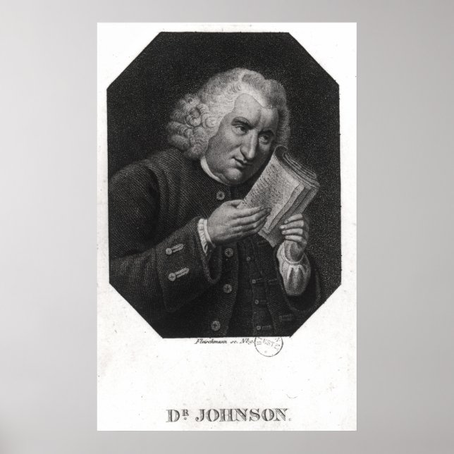Dr Samuel Johnson Poster (Framsidan)