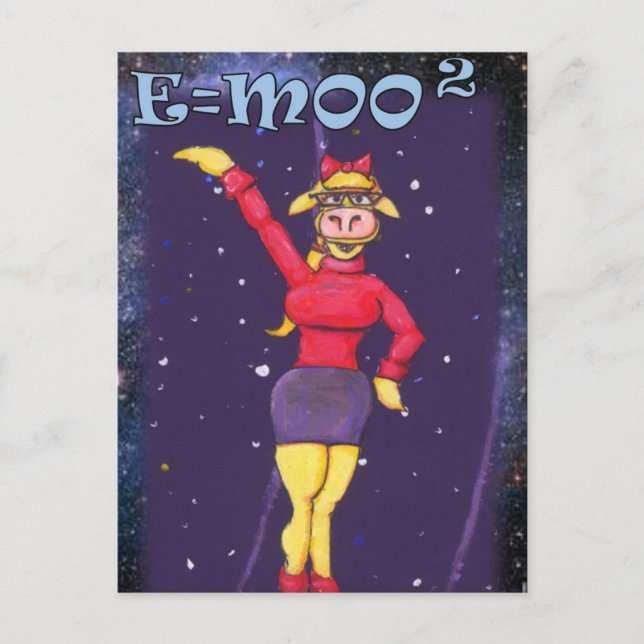 Dr Sassy Disters einstein Vykort (Framsida)