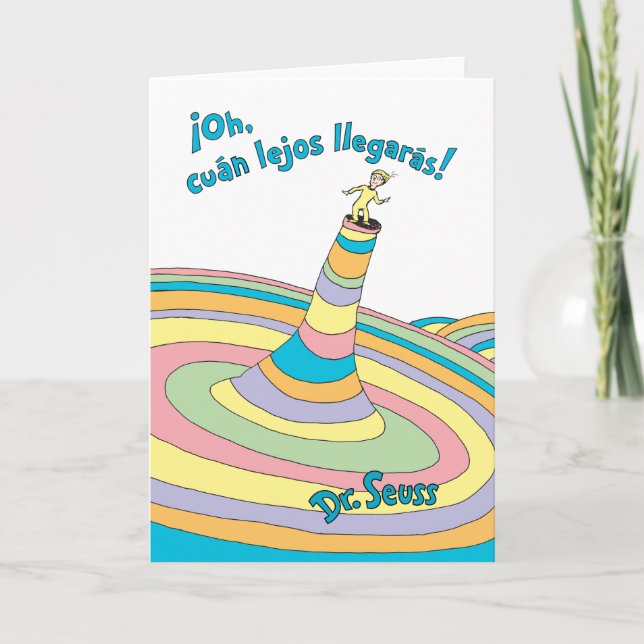 Dr. Seuss | Å, hur långt du når! Kort (Framsida)