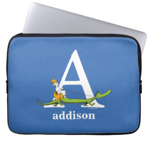 Dr. Seuss ABC: Bokstav A - Vit Lägg till ditt na Laptop Fodral