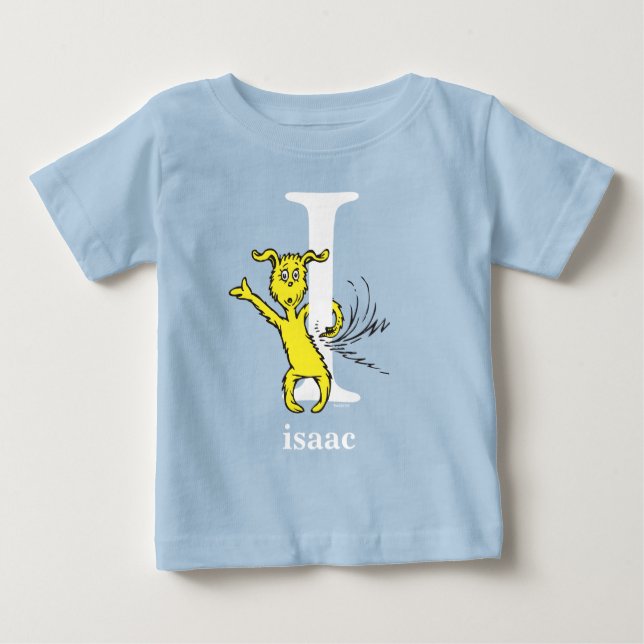 Dr. Seuss ABC: Bokstav I - Vit | Lägg till ditt na Tee Shirt (Framsida)