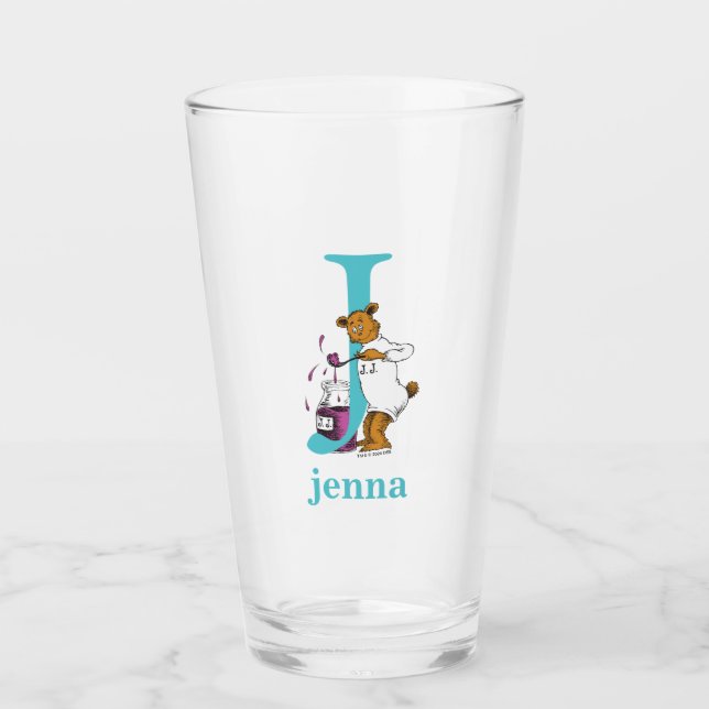 Dr. Seuss ABC: Bokstav J - Turkos | Lägg till ditt Glaskopp (Framsida)