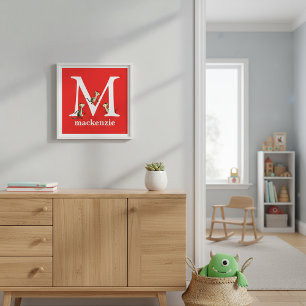 Dr. Seuss ABC: Bokstav M - Vit   Lägg till ditt na Poster