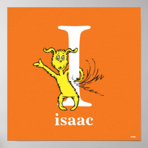 Dr Seuss ABC: Brev I - White Lägg till ditt namn Poster