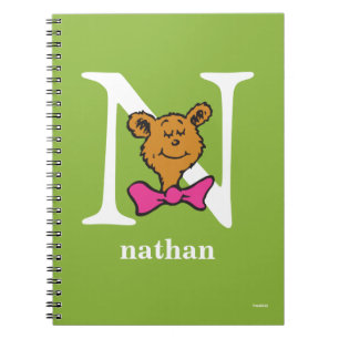 Dr Seuss ABC: Brev N - White   Lägg till ditt namn Anteckningsbok