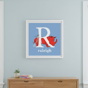 Dr Seuss ABC: Brev R - White Lägg till ditt namn Poster