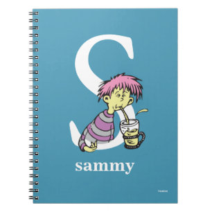 Dr Seuss ABC: Brev S - White Lägg till ditt namn Anteckningsbok Med Spiral