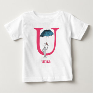Dr Seuss ABC: BREV U - ROSA Lägg till ditt namn Tee