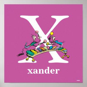 Dr Seuss ABC: Brev X - White   Lägg till ditt namn Poster