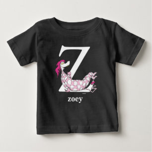 Dr Seuss ABC: Brev Z - vit Lägg till ditt namn Tee Shirt