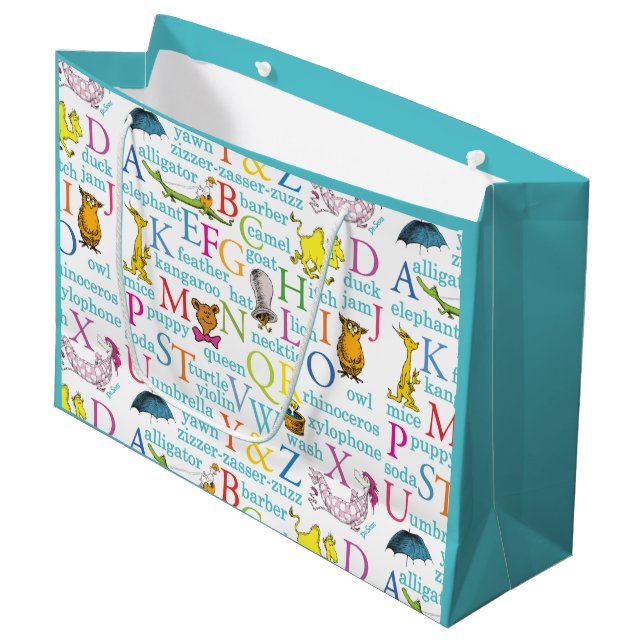 Dr Seuss ABC Mönster med Ord (Framsidan Vinklad)