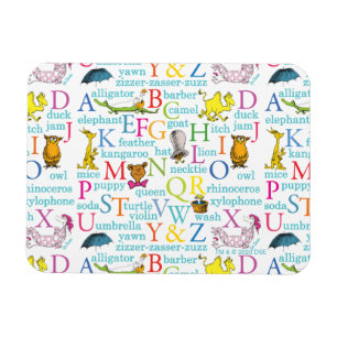 Dr. Seuss ABC-mönster med ord Magnet