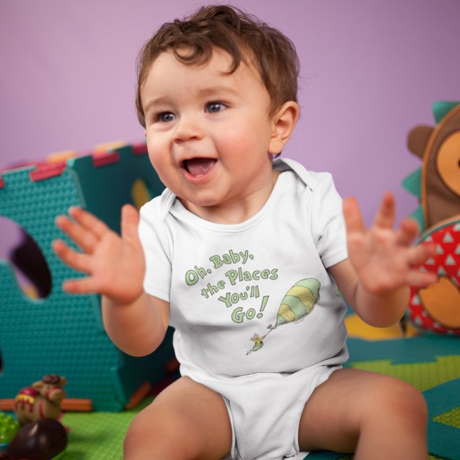 Dr Seuss | Åh, Baby, Ställen du kommer att gå! Grö T Shirt (Skapare uppladdad)