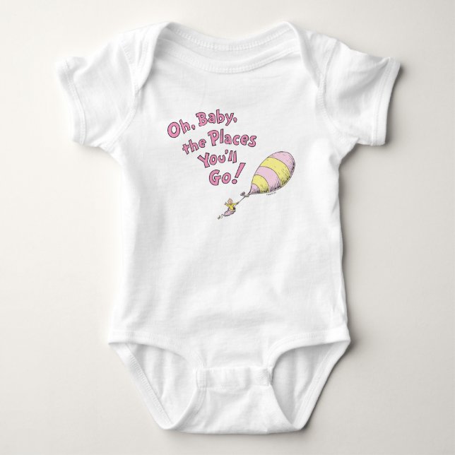 Dr Seuss | Åh, Baby, Stället du kommer att gå! Ros T Shirt (Framsida)