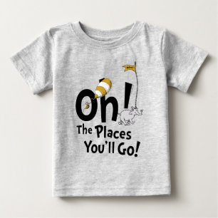 Dr. Seuss Åh, de platser du kommer att gå! Retro T Shirt