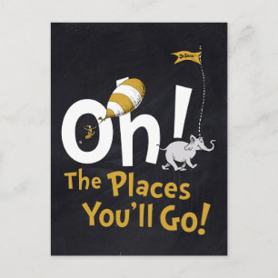 Dr. Seuss   Åh, de platser du kommer att gå till!  Vykort