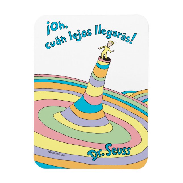 Dr. Seuss | Åh, hur långt du kommer! Magnet (Vertikal)