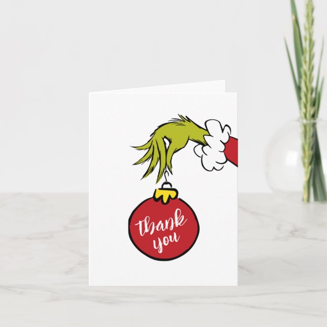 Dr. Seuss | Åh pojke Grinch Baby Shower Tack Kort (Framsida)