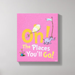 Dr Seuss  Åh, Stället du går! Canvastryck