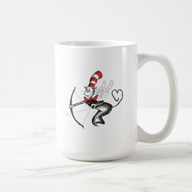 Dr. Seuss Alla hjärtans dag | Cat in the Hat Cupid Kaffemugg (Höger)