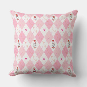 Dr. Seuss Alla hjärtans dag Rosa Argyle Katten i Kudde