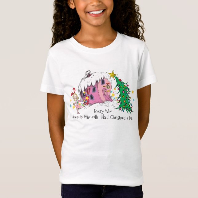 Dr Seuss | Alla i WHO-ville gillade Christma T-shirt (Framsida)