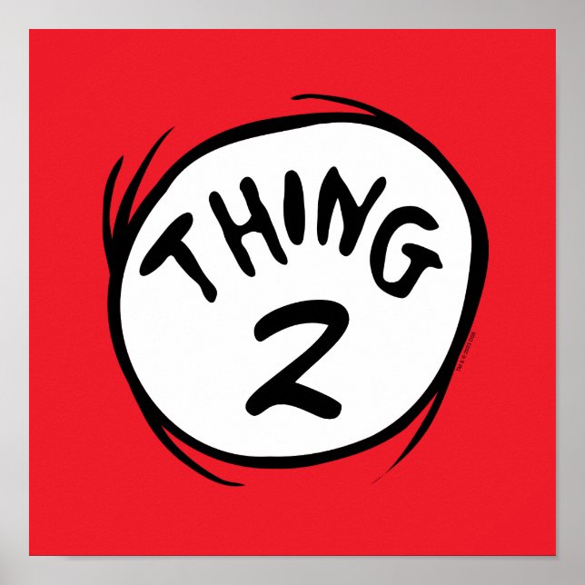 Dr Seuss | ANPASSNINGSBAR SAK 1 SAK 2 Poster (Framsidan)