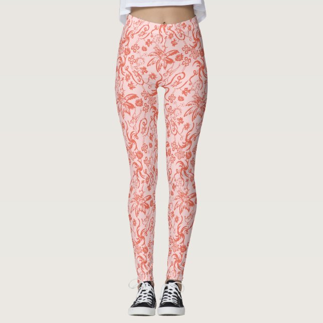 Dr. Seuss | Blommönster för mors dag Leggings (Framsida)