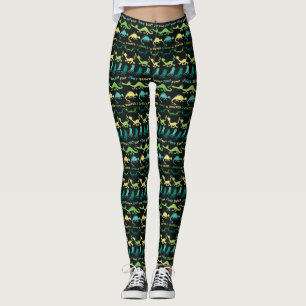 Dr. Seuss   "Bump Jump" Halloween-mönster Leggings