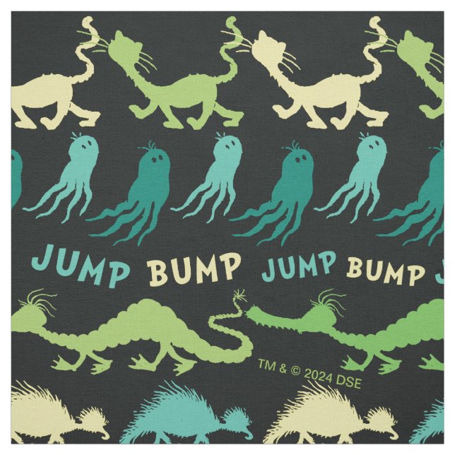 Dr. Seuss | "Bump Jump" Halloween-mönster Tyg (Provkarta)