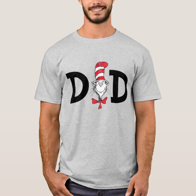 Dr Seuss Cat i Hat Pappa T Shirt (Framsida)