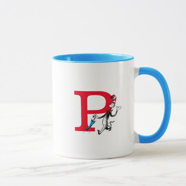 Dr. Seuss Cat in the Hat Paraply Promenad Monogram Mugg (Höger)