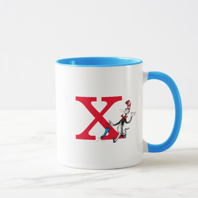 Dr. Seuss Cat in the Hat Paraply Promenad Monogram Mugg (Höger)