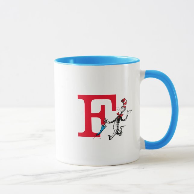 Dr. Seuss Cat in the Hat Paraply Promenad Monogram Mugg (Höger)