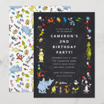 Dr Seuss Character Confetti | BARNS FÖDELSEDAG