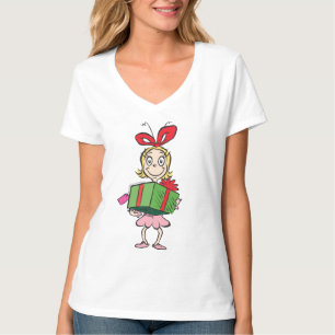 Dr Seuss Cindy-Lou Vem - Holding Present Tee Shirt