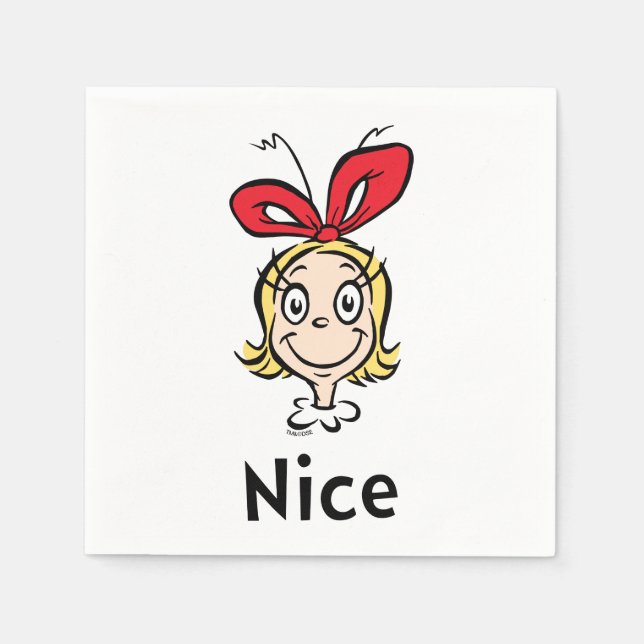 Dr. Seuss | Cindy-Lou Who är snäll Pappersservett (Framsidan)