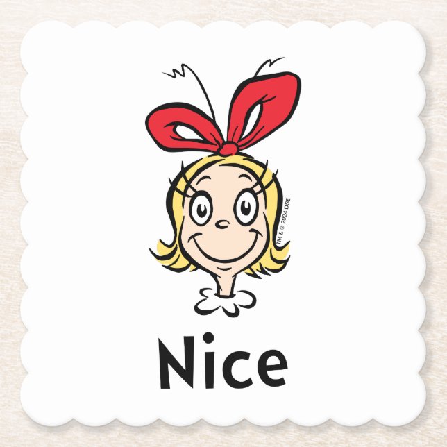 Dr. Seuss | Cindy-Lou Who är snäll Underlägg Papper (Framsida)