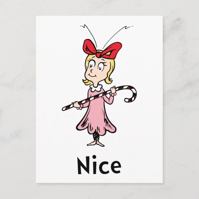 Dr. Seuss | Cindy-Lou Who är snäll Vykort (Framsida)