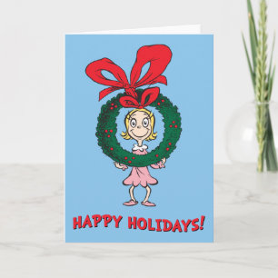 Dr. Seuss Cindy-Lou Who - Krans Helgkort