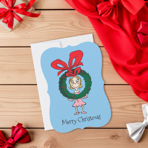Dr. Seuss Cindy-Lou Who - Krans Julkort
